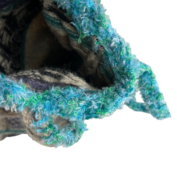 Handmade Wool Unique Shoulder Tote Bag Button Loop Amish Horse Buggy Carriage - Picture 12 of 13